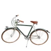 Men's Leather- Covered Bicycle Tobacco and Green