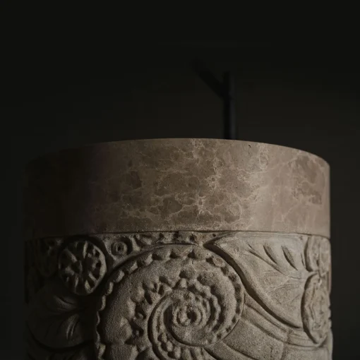 Mercy Emperador Light Marble Freestading Washbasin