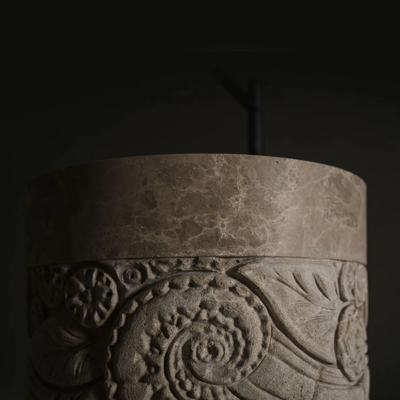 Mercy Emperador Light Marble Freestading Washbasin
