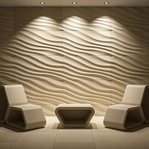 Messapo Lecce Limestone Lounge Chair by Noii Studio