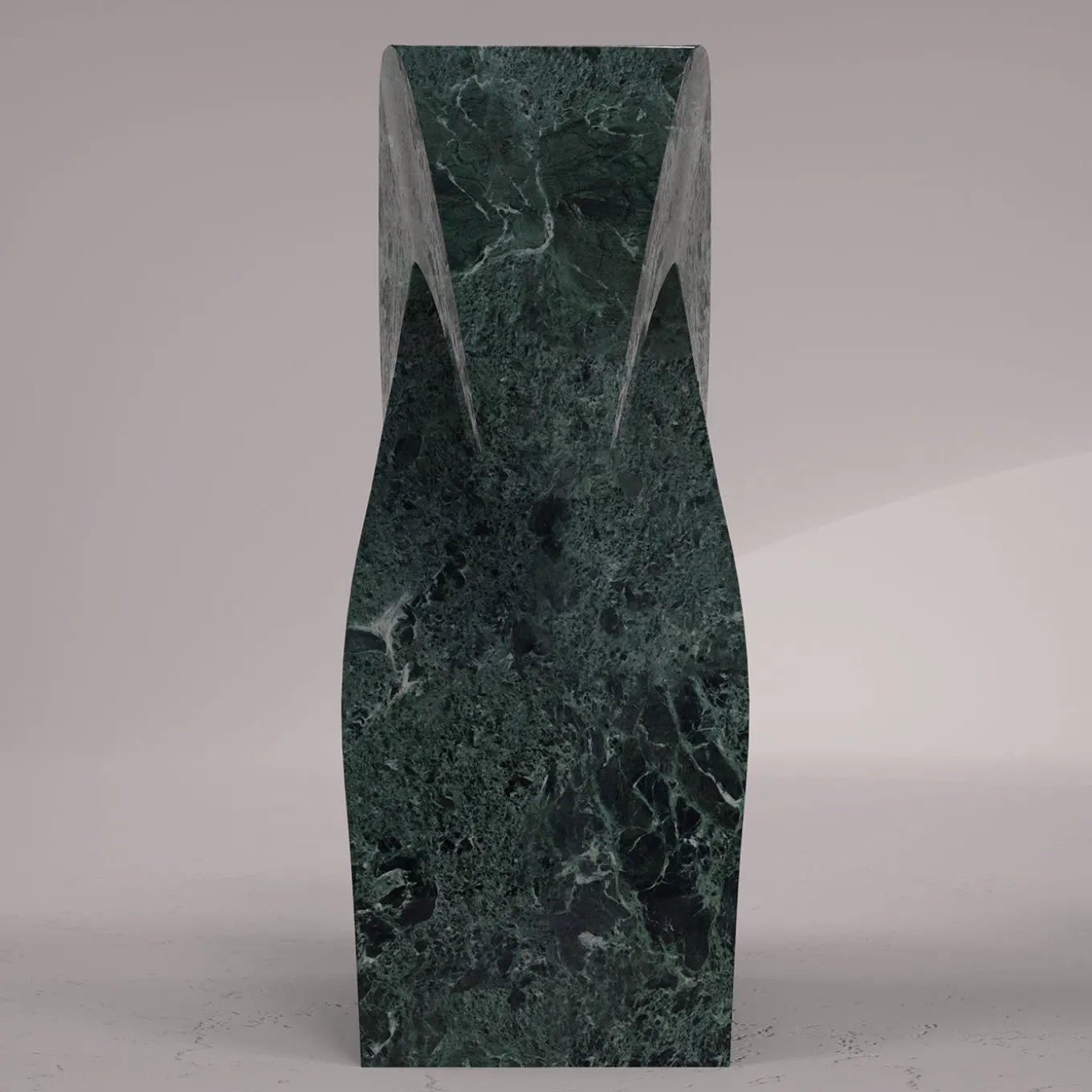 Metis Horse's Head-Shaped Verde Alpi Sculpture