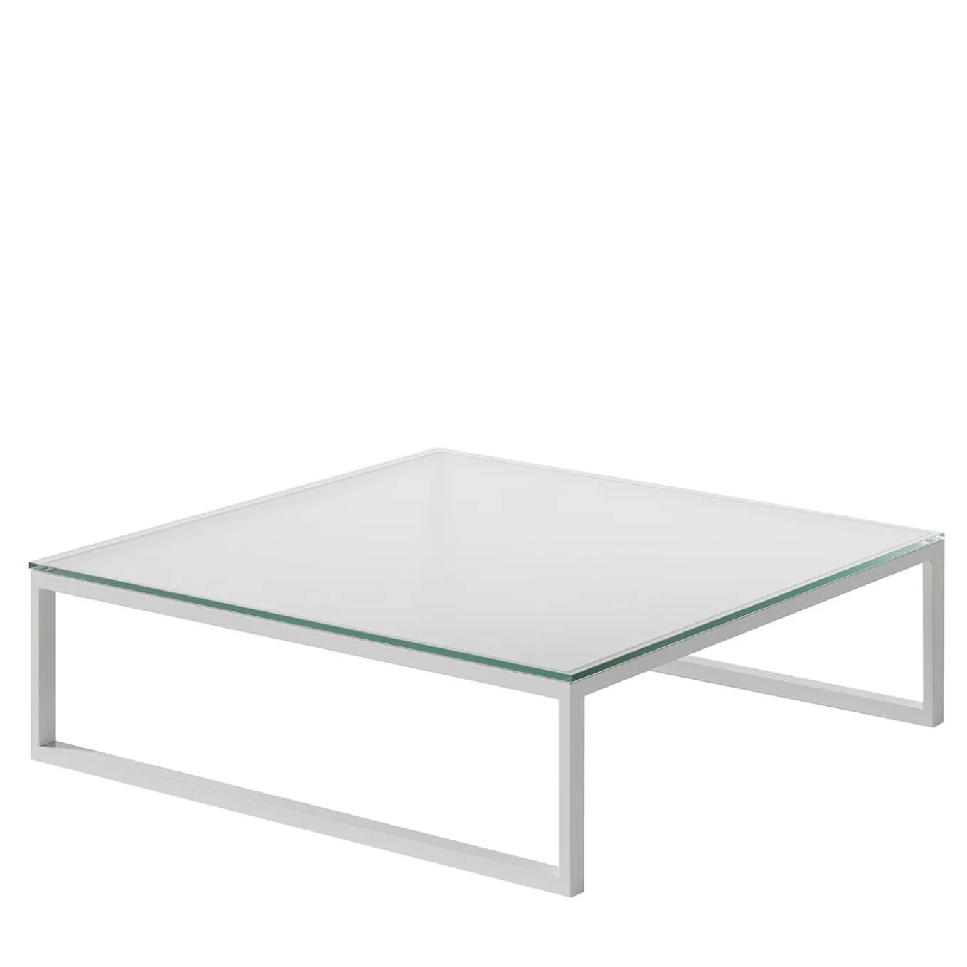 Metropolitan Square White Coffee Table by Carlo Colombo #1