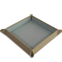 Michelangelo Beige and Gray Empty-Pocket Tray