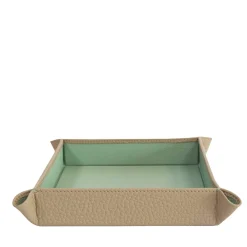Michelangelo Beige and Green Empty-Pocket Tray