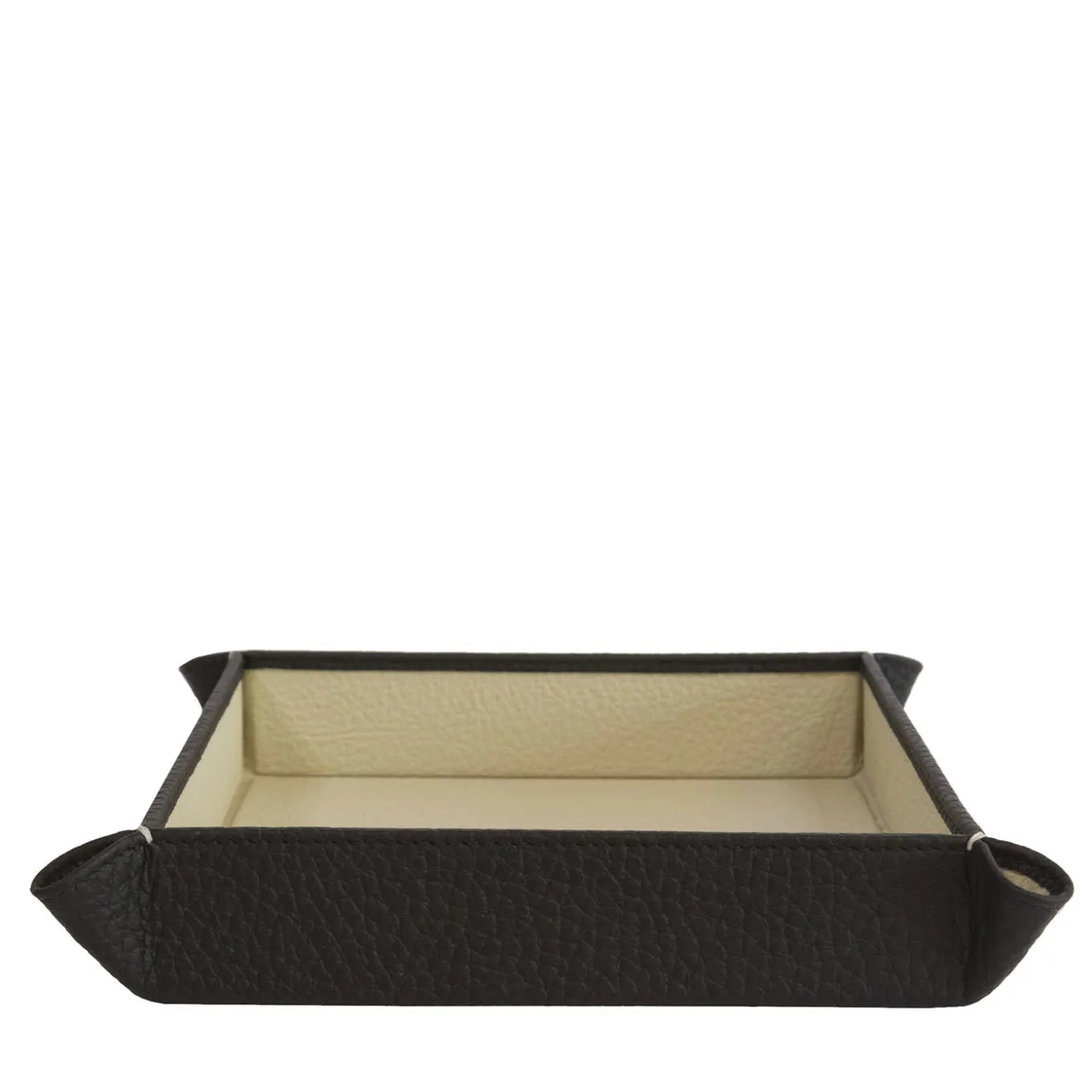 Michelangelo Black and Cream Empty-Pocket Tray
