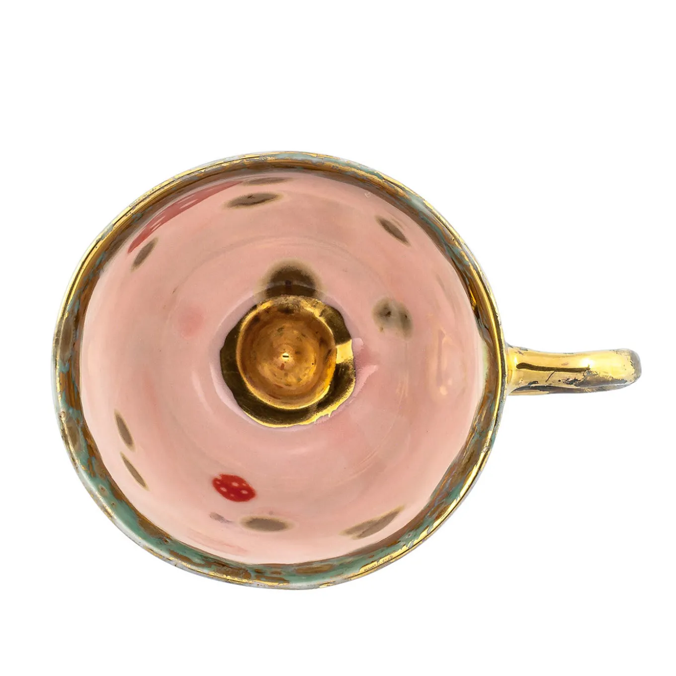 Michelangelo Gold Porcelain Mugs Set of 2