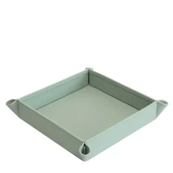 Michelangelo Smeralda Green Leather Vide-poche