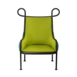 Mickey Green Lounge Chair by India Mahdavi