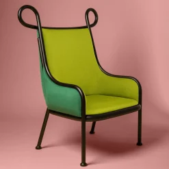 Mickey Green Lounge Chair by India Mahdavi
