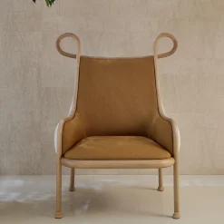 Mickey Natural Lounge Chair by India Mahdavi
