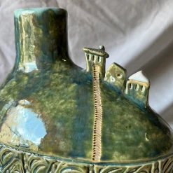 Micromondo Collection Versante Silenzioso Green Ceramic Vase