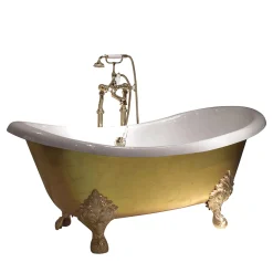 Mida Bathtub with Gold Leaf Applied by Hand