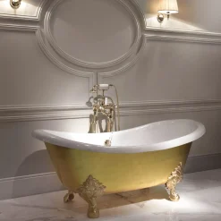 Mida Bathtub with Gold Leaf Applied by Hand