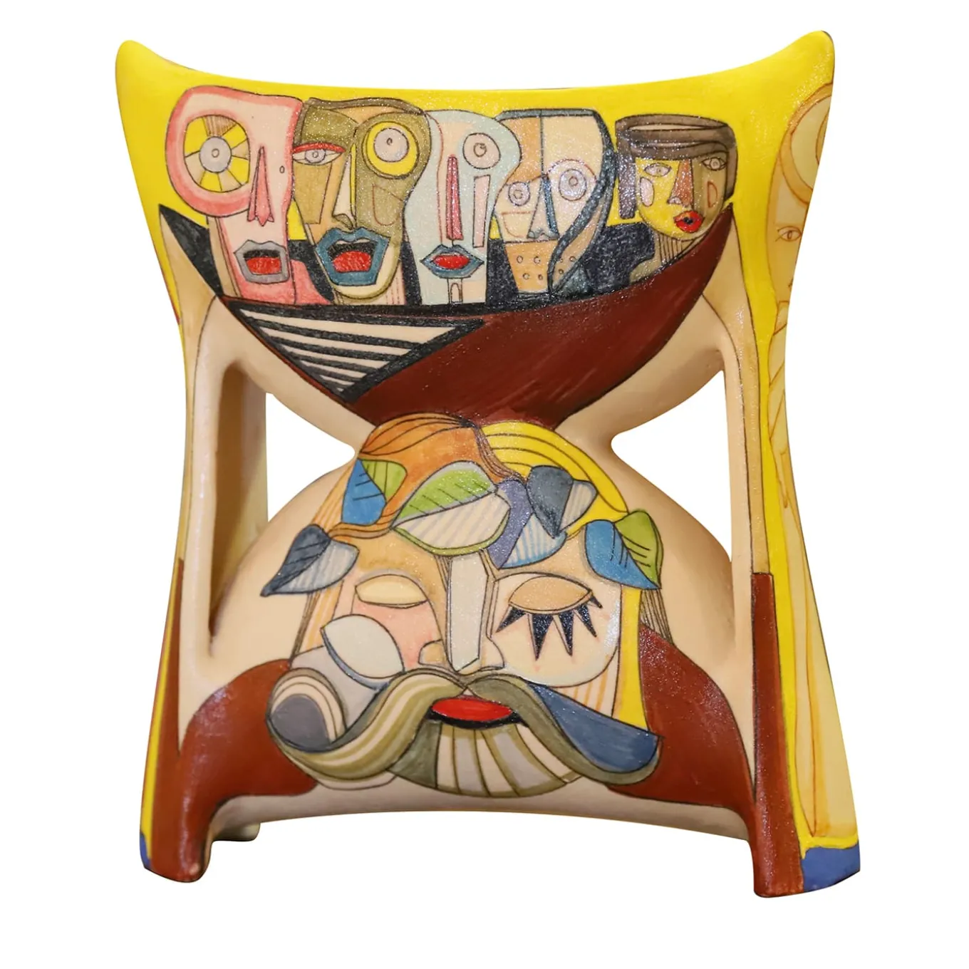 Migranti Majolica Sculpture