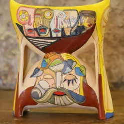 Migranti Majolica Sculpture