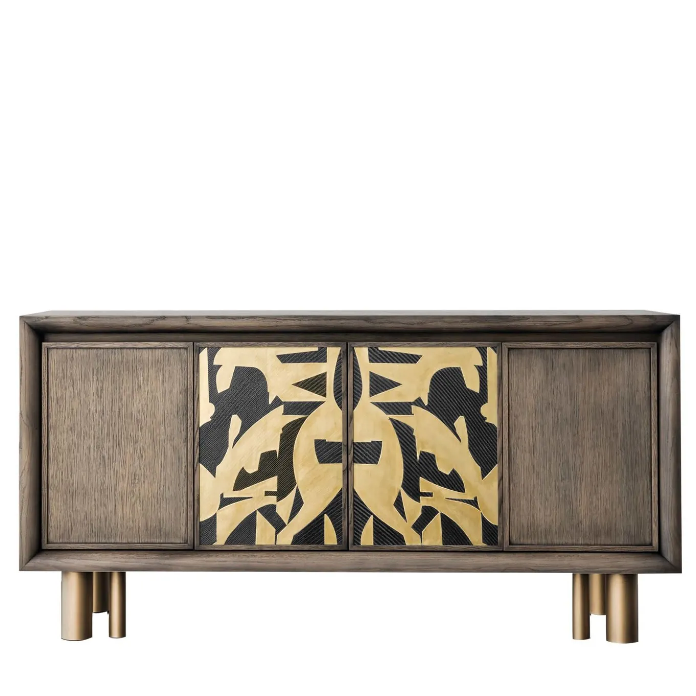 Mila Abstract Painting Sideboard