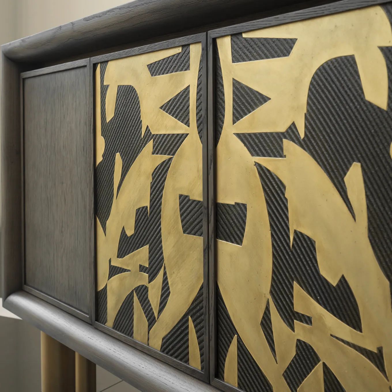 Mila Abstract Painting Sideboard