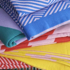 Mila Blue and Pink Blanket