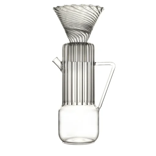 Milady transparent glass coffee maker