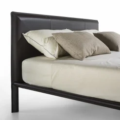 Milano Brown Leather Bed