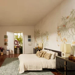 Milano Brown Leather Bed