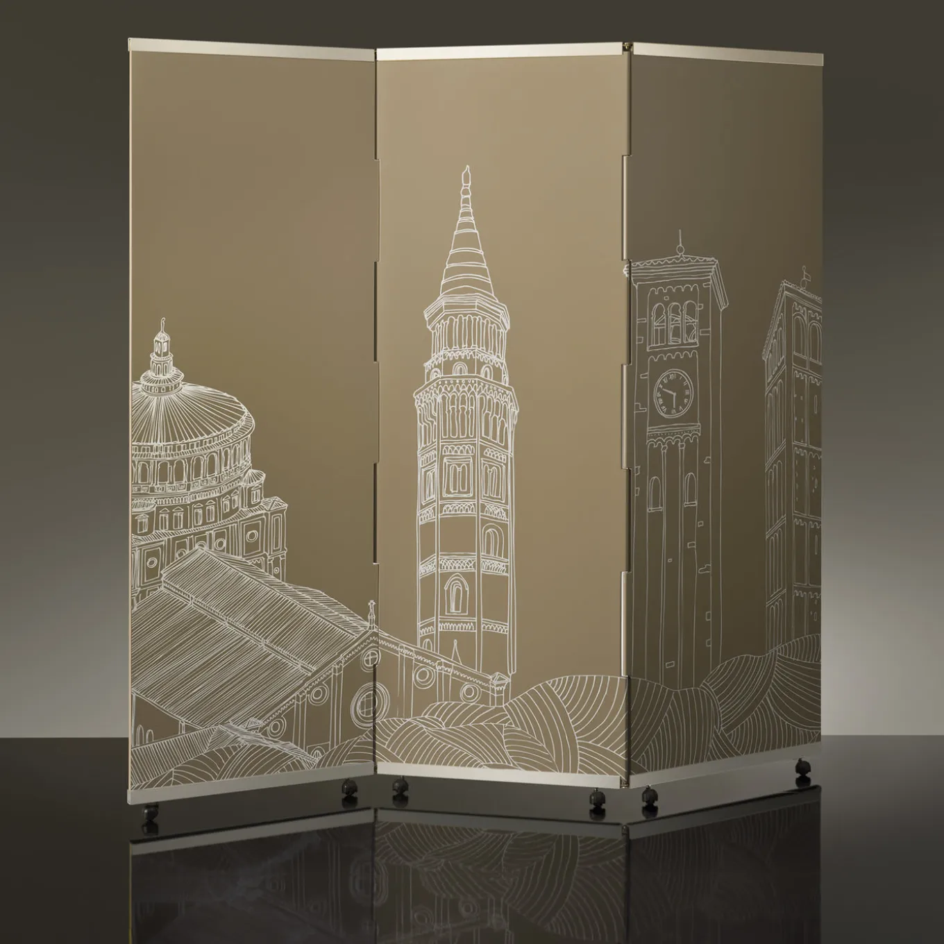 Milano Oltre il Paesaggio Taupe Screen