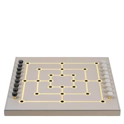 Mill Game Taupe Leather Set