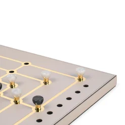 Mill Game Taupe Leather Set