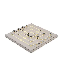 Mill Game Taupe Leather Set