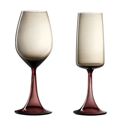 Mille e Una Notte Set of Chardonnay and Pinot Noir Burgundy Wine Glasses by NasonMoretti and Stefano Marcato