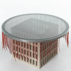 Mimì Round Travertine Coffee Table