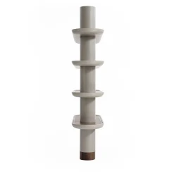 Mina 150 Greige 4-Shelf Bookcase