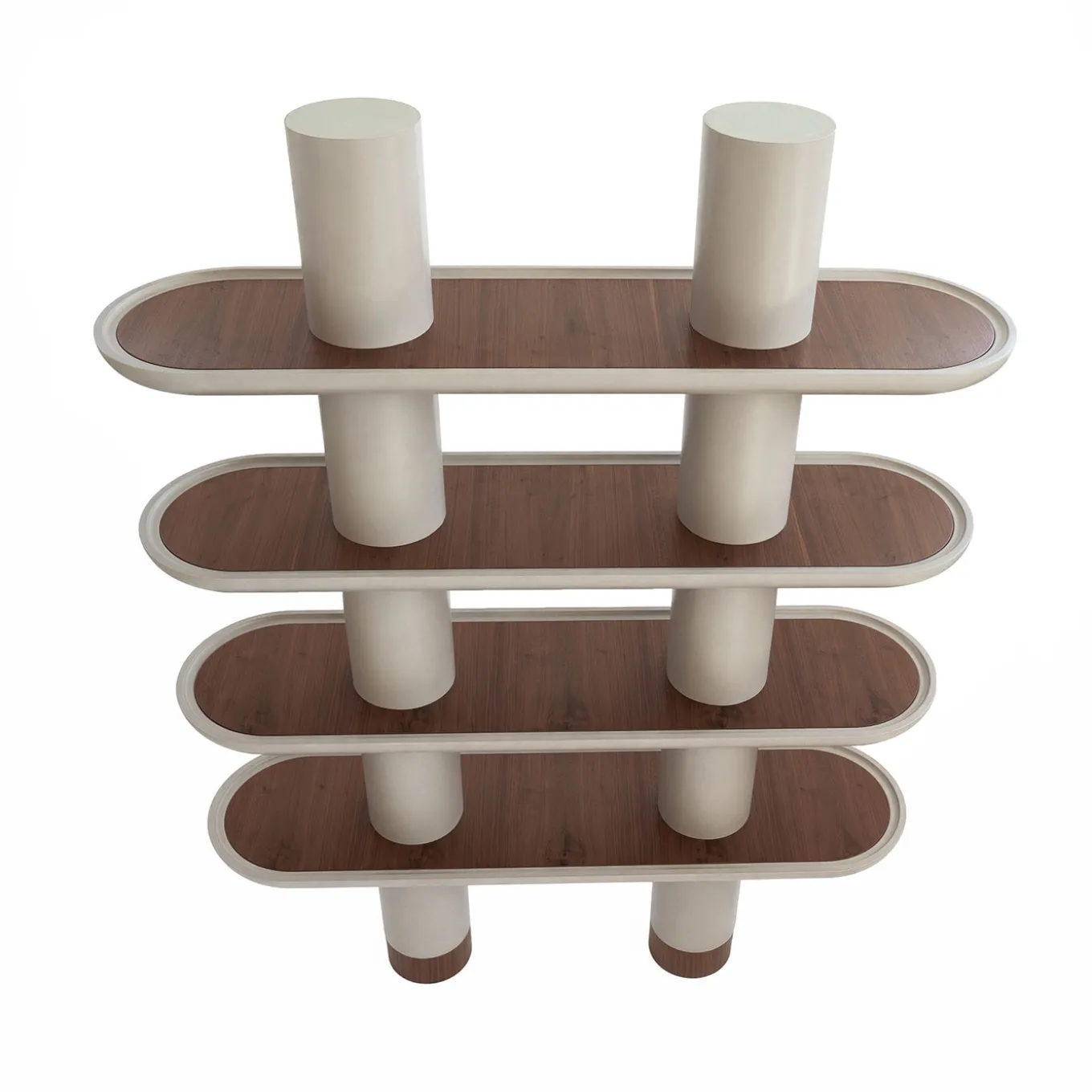 Mina 150 Greige 4-Shelf Bookcase