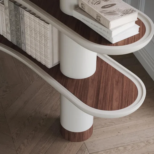 MINA A140 Greige Bookcase
