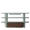 Mina Int4 3-Shelf Pastel Light-Blue Bookcase