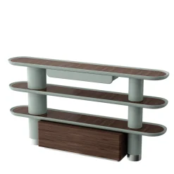 Mina Int4 3-Shelf Pastel Light-Blue Bookcase