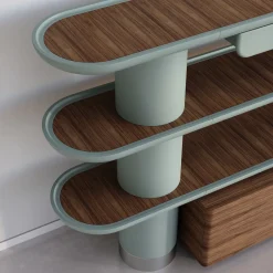 Mina Int4 3-Shelf Pastel Light-Blue Bookcase