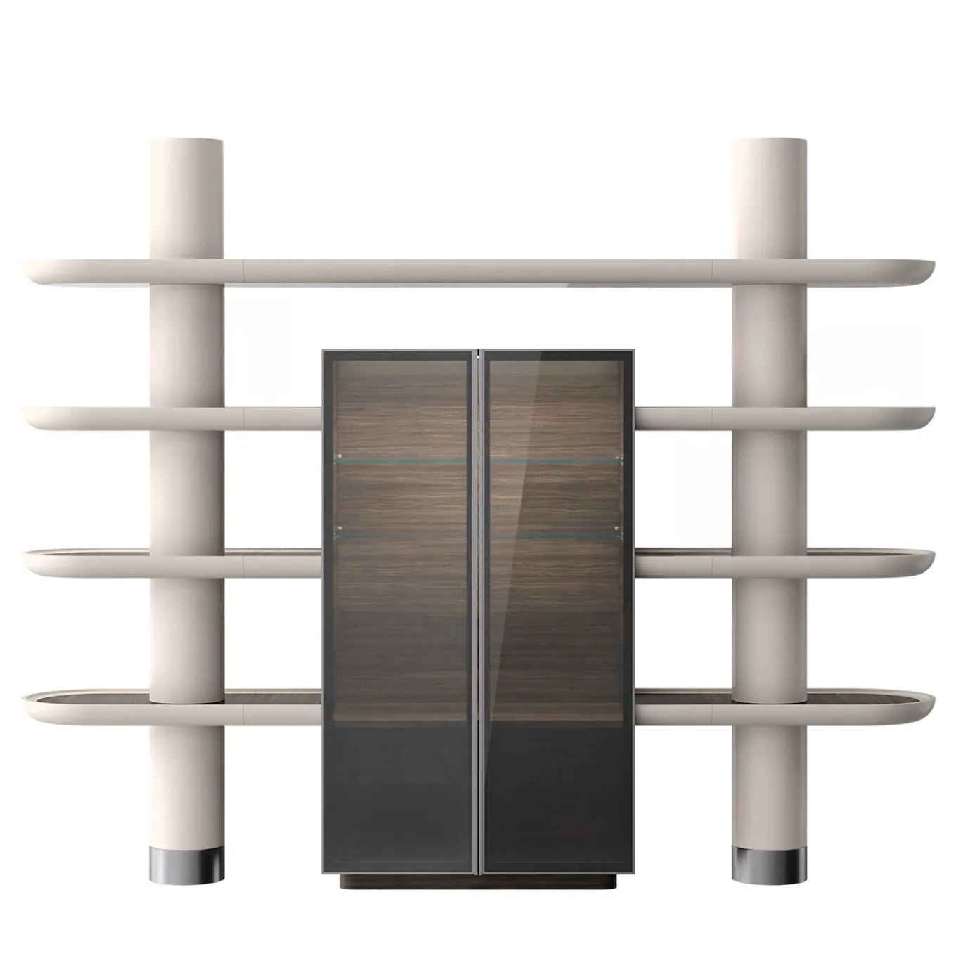 Mina Int2 White & Eucalyptus Modular Wall Unit