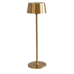 Mina Rechargeable Gold Finish Metal Table Lamp