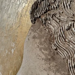 Minerva Beige Textured Resin Painting