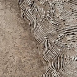 Minerva Beige Textured Resin Painting