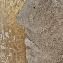 Minerva Beige Textured Resin Painting