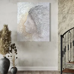 Minerva Beige Textured Resin Painting