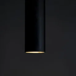 Mini Kyle Pl Black Brass Ceiling Lamp