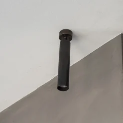 Mini Kyle Pl Black Brass Ceiling Lamp