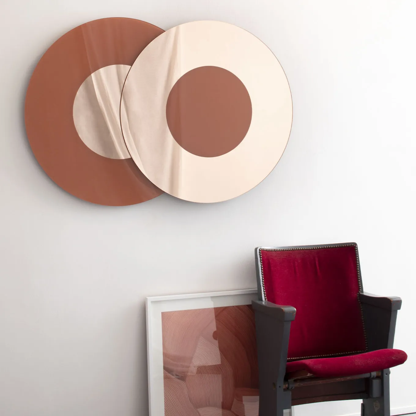 Minima Big Pink Wall Mirror