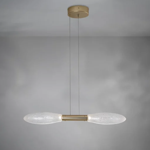 Miox Glass Gold Pendant Lamp