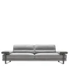 Mirage 4-Seater Gray Nabuk Sofa