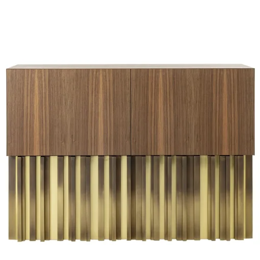 Mirage Vintage Sideboard with Brass Handmade Sculpture