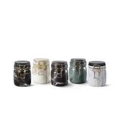 Miss Marble Jar in Arabescato Marble by Lorenza Bozzoli